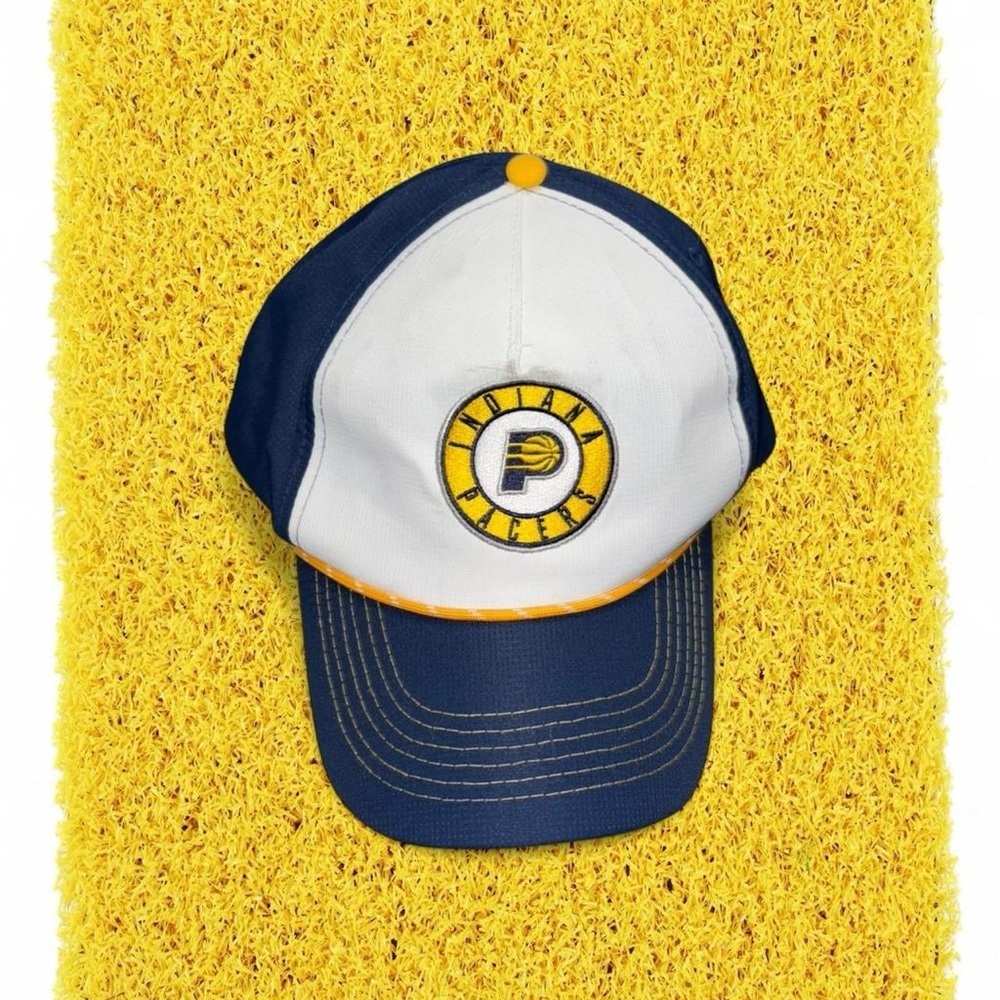 Men’s Indiana Pacers Blue and White Cap with Yellow Logo